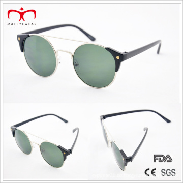 Klassische und heiße Verkäufe mit Metall runder Rahmen und Plastiktempel Sonnenbrille (MI212)